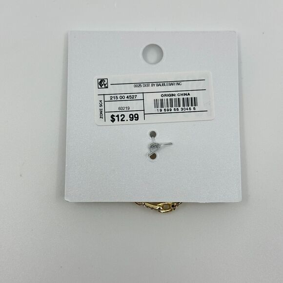 Sugarfix By Baublebar Ring Size 8 Gold Tone Rhinestones Chain Link - Picture 6 of 6